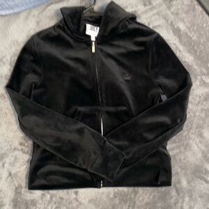 XS Juicy Couture Velour Black Jogger Set